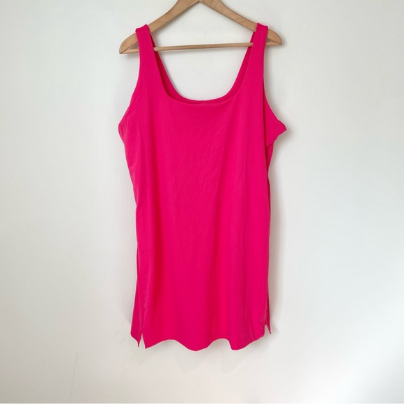 Old Navy PowerSoft Square-Neck Athletic Dress Hot Pink XXL - Picture 5 of 10